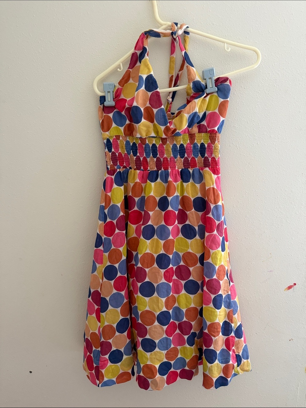 Maeve retro  Multicolor Polka Dot Halter Dress